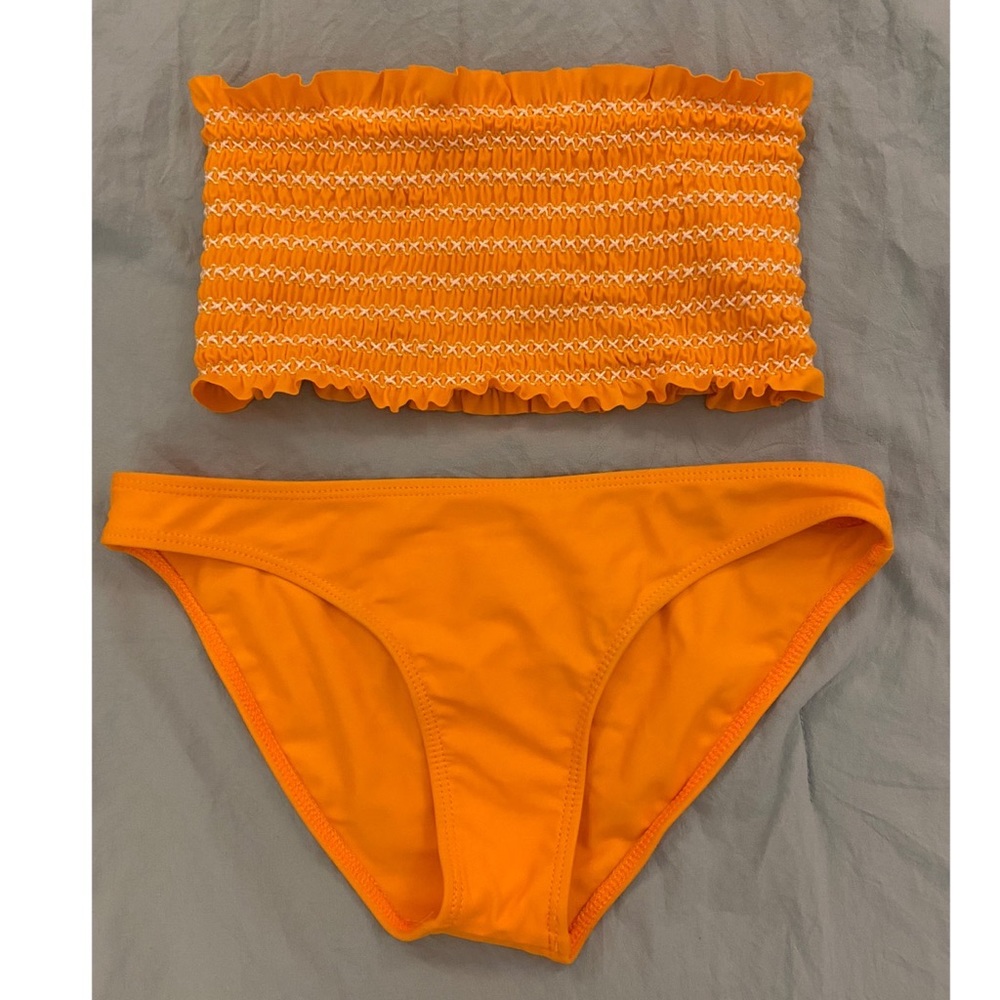 Free People Elle Jay orange bikini set